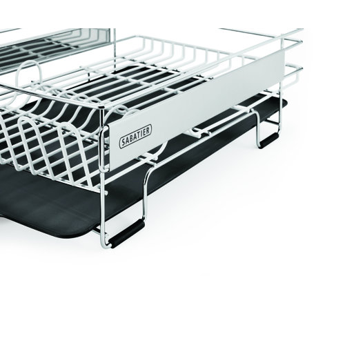 Sabatier Expandable Stainless Steel Dish Rack, 30Inch, Black & Reviews